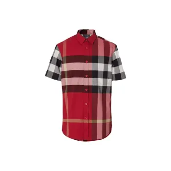 Burberry Shirt Men's Reviewing Red