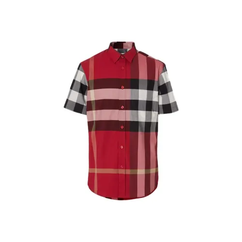 Burberry Shirt Men's Reviewing Red