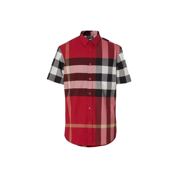 Burberry Shirt Men's Reviewing Red-0