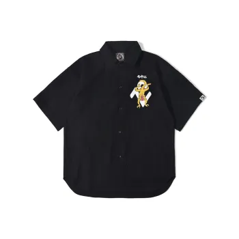 WOOKONG Shirts Men Black