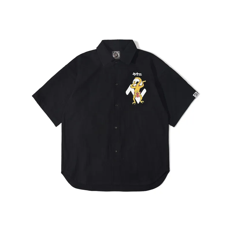WOOKONG Shirts Men Black-0