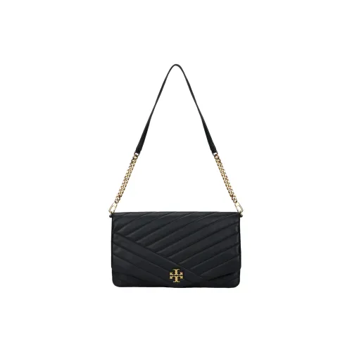 TORY BURCH Kira Sheepskin Shoulder Bag Women's Black