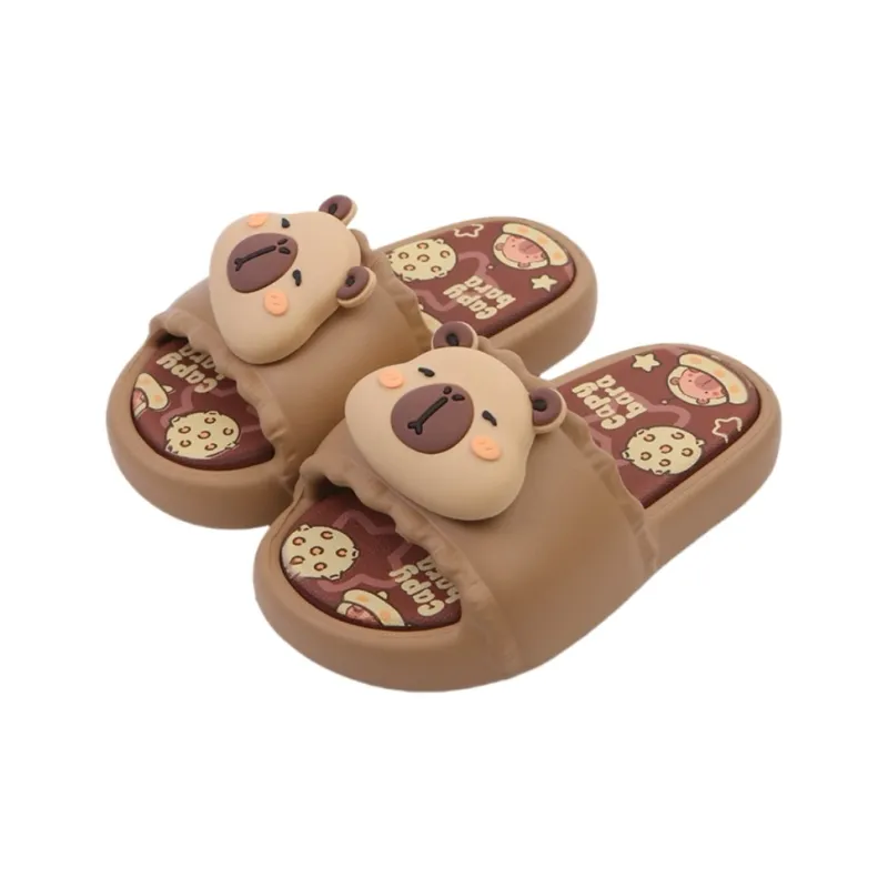 Thin Strips Sandal Slippers Cream White-5