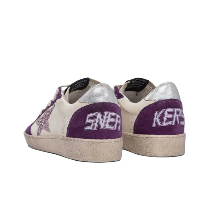 Golden Goose Low Top Skateboard Shoes Women's Purple-3