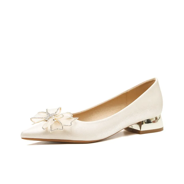 Zomila Chunky Heel High Heels Women's Apricot-0