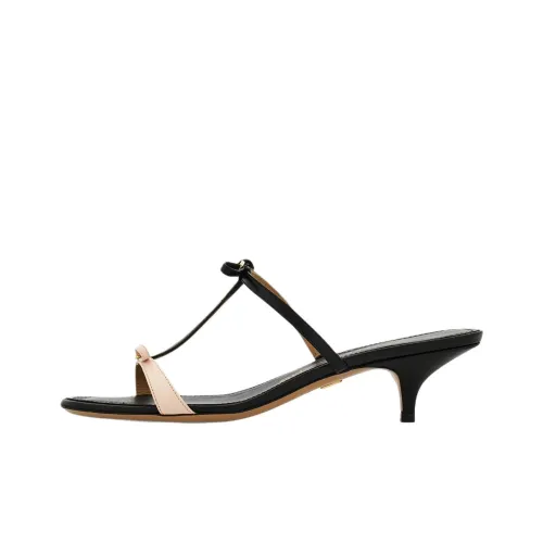 FERRAGAMO Slide Slippers 4cm Women's Black