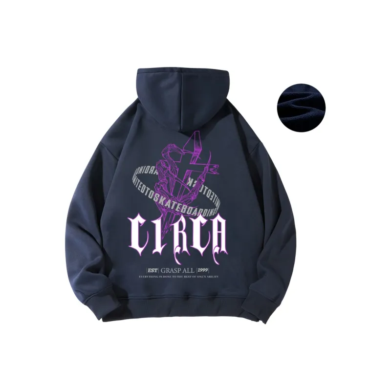 C1RCA American Luxury Streetwear Vintage Cross Letter Logo Print Sweatshirt Unisex-21