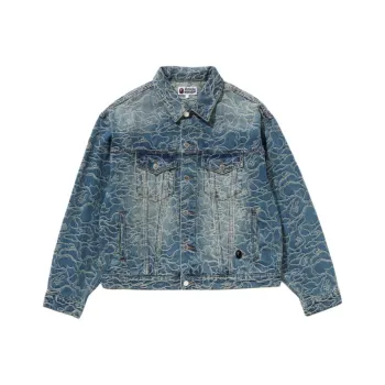 A BATHING APE SS25 Denim Jacket Men's
