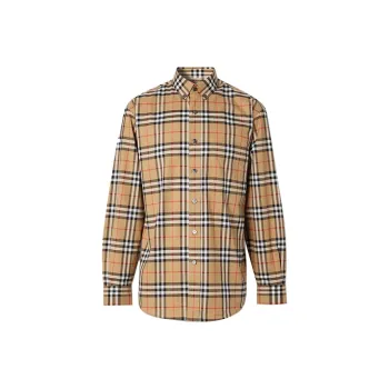 Burberry Shirt Fall Unisex Classical Style Yellow