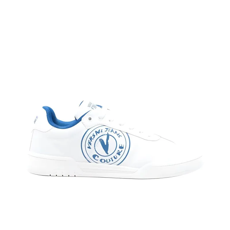 VERSACE JEANS COUTURE V Emblem Court 88 Low Top Skateboard Shoes Men's White-1