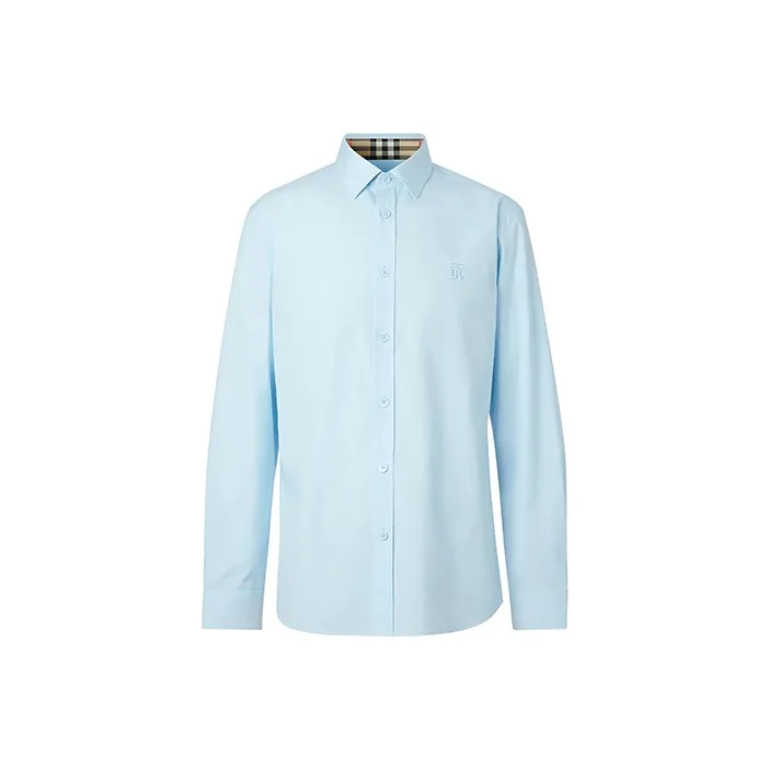 Burberry Shirt Men's Light Blue-0