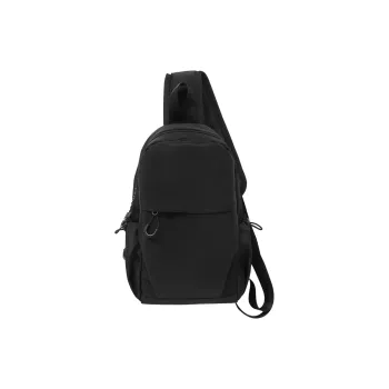 GOBLIN SHARKS 1759 Nylon Crossbody Bag, Sling Bag, Travel Bag, Shoulder Bag Regular Unisex Black