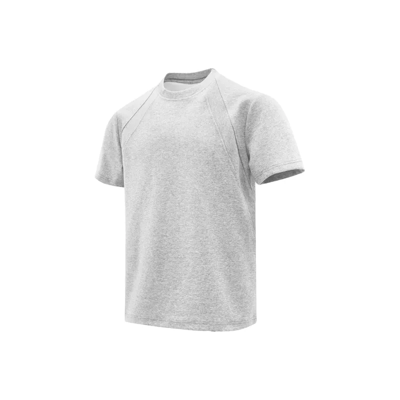 KIRHNE T Shirt Unisex White Heather Gray-3
