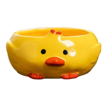 KERPA Creative Cute Styling Duck Ashtray, Home Living Room Tea Table Accessories, Small Storage Ornament, One Size