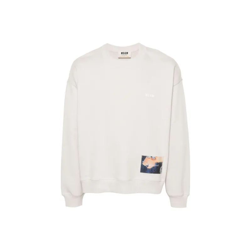 MSGM Graphic Printed Crewneck Sweatshirt-0