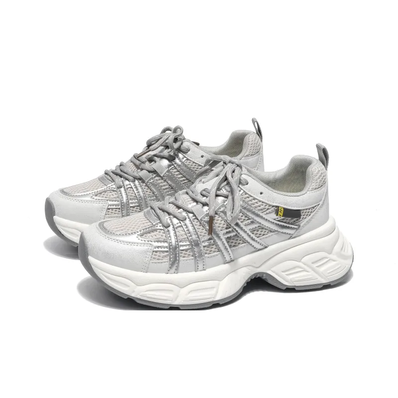 Yang Nianhua Cushioning, Slip Resistant, And Abrasion Resistant Low Top Chunky Sneakers Women's-6