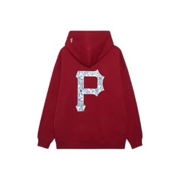 New Era Blue And White Porcelain Series Sweatshirts Unisex Red