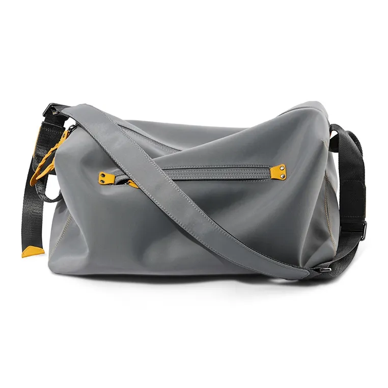 VIHUS Oxford Shoulder Bag, Crossbody Bag, Gym Bag Men's Glacier Gray/Black-1