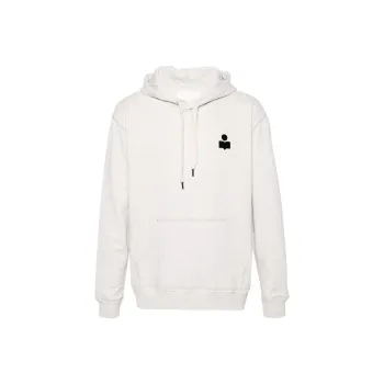 ISABEL MARANT Matte Logo Printed Drawstring Hoodie