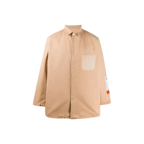 HERON PRESTON Shirts Men Camel Brown