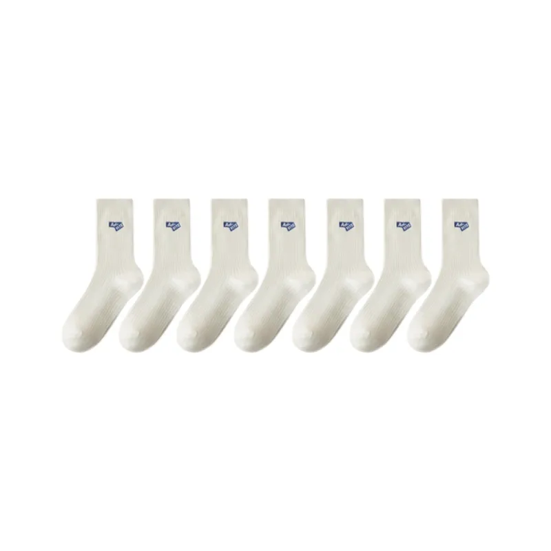 MIIOW Mid Calf Socks Unisex 7 Pack-9