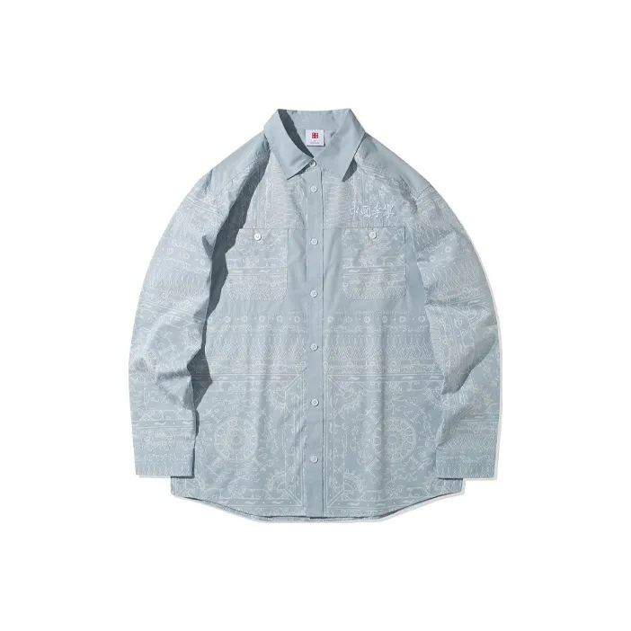 LiNing Shirts Men Mist Blue-0