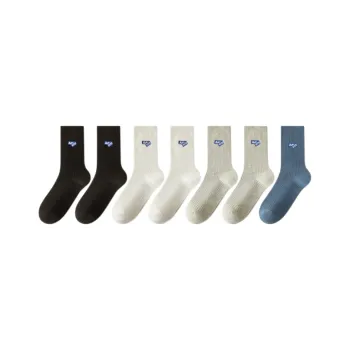 MIIOW Mid Calf Socks Unisex 7 Pack