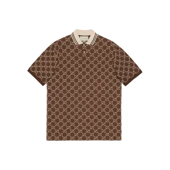 GUCCI Polo Shirts Men Brown