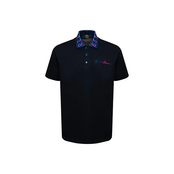 VERSACE Polo Shirts Men Blue-0