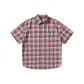 Red Plaid (Pocketless Short-Sleeved)