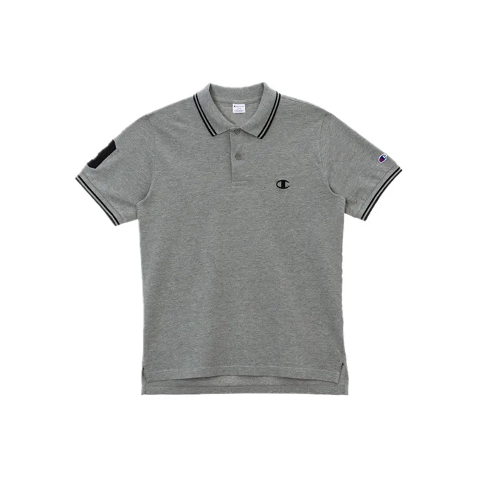 Champion Polo Shirts Unisex Oxford Gray-0