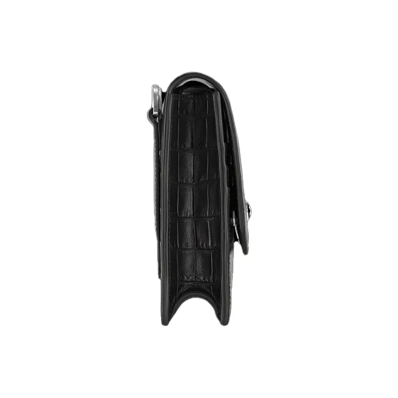 MONTBLANC Meisterstuck Cow Leather And Leather Crossbody Bag Shoulder Bag Mini Men's Black-2