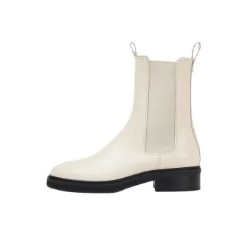 Aeyde Jack Short Chelsea Boots 4.5cm Women's Ecru