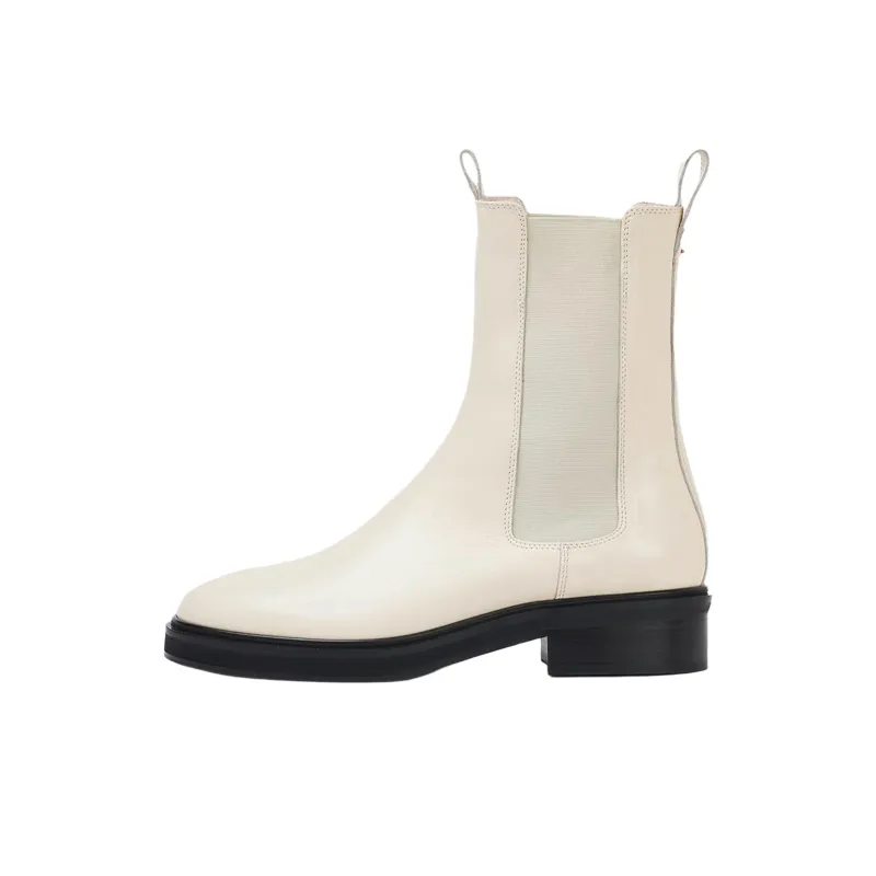 Aeyde Jack Short Chelsea Boots 4.5cm Women's Ecru-0