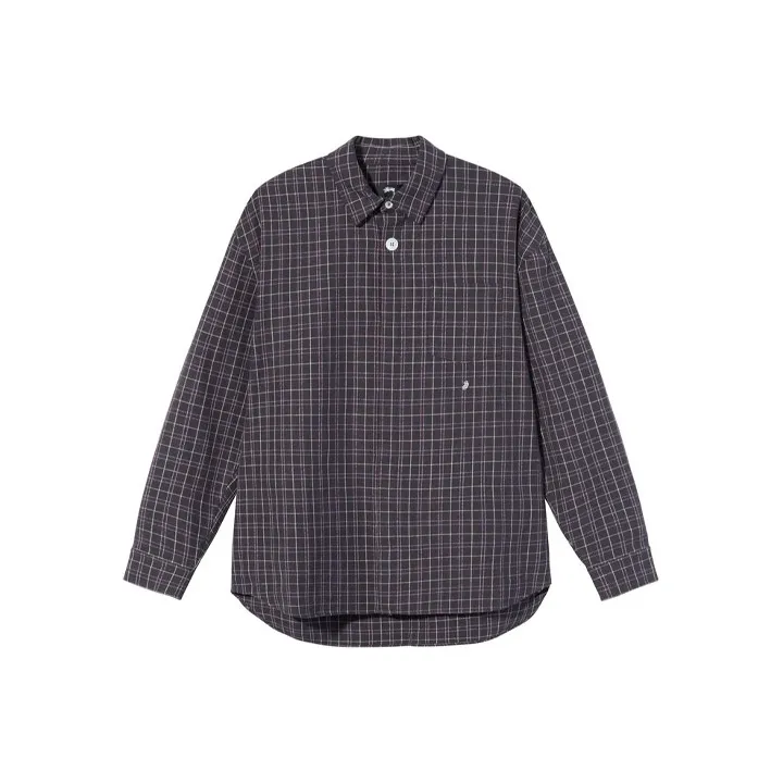Stussy Shirts Men Purple Gray-0