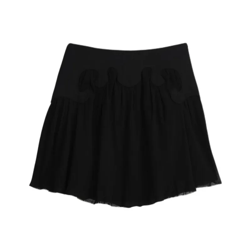 ZARA Casual Short Skirts Women's Black-1