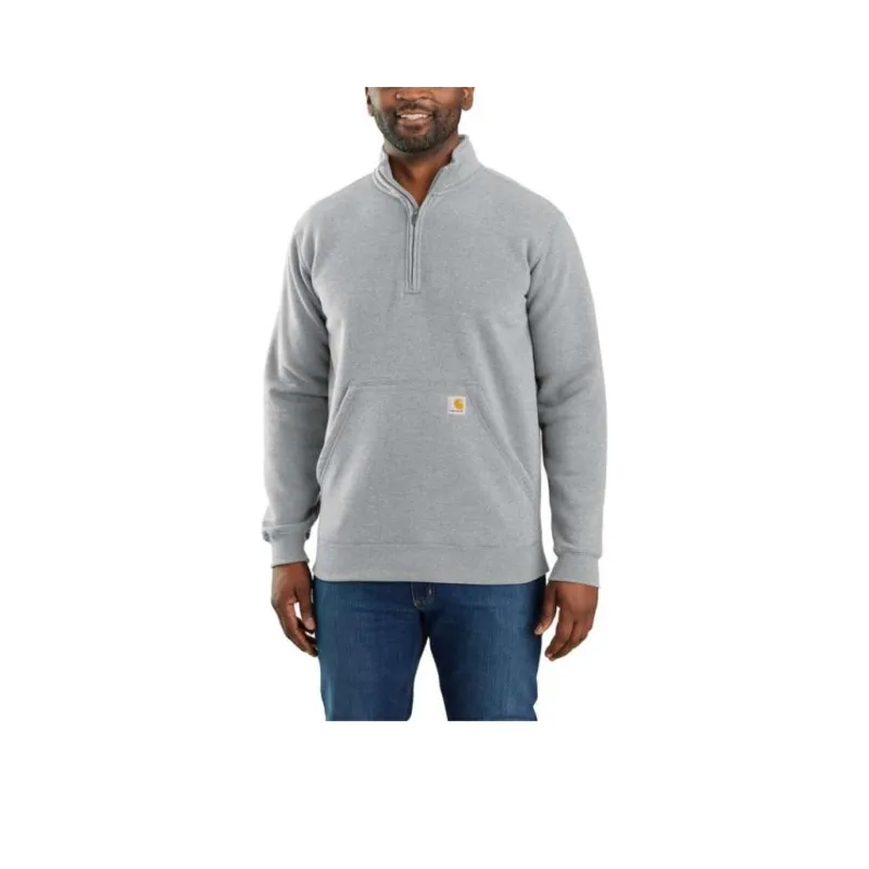 Carhartt Midweight Zip Mock Neck Sweatshi Black Shirt Men's-10