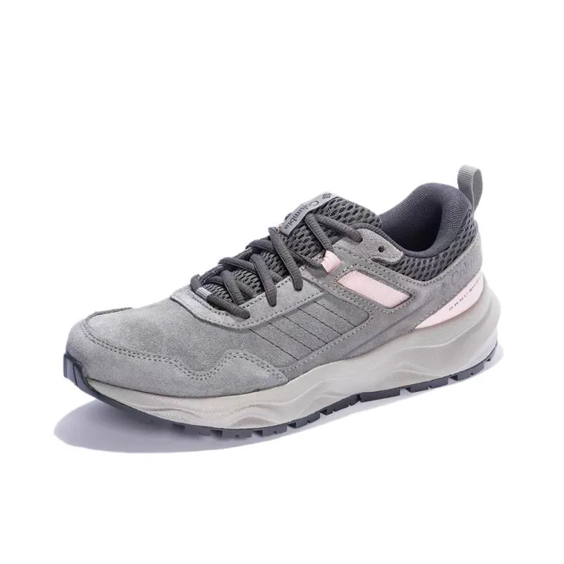 Columbia Anti Slip Wear Resistant Low Top Hiking Shoes Women's Gray Pink-1