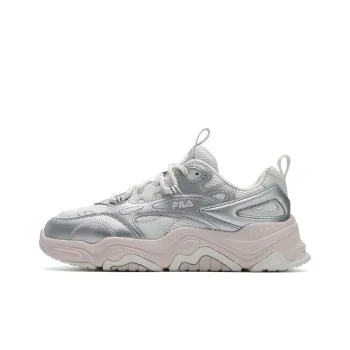 FILA Collina Hill Shoes Slip Resistant, Abrasion Resistant, Breathable Low Top Casual Shoes Women's Space Silver