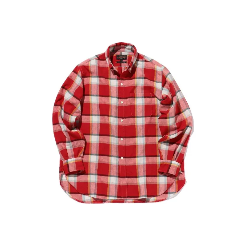 Beams Shirts Men Red-0
