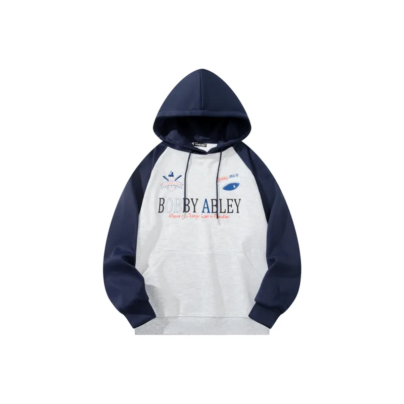 BOBBY ABLEY Loose Fit Versatile Casual Heavyweight Hoodie Unisex-2