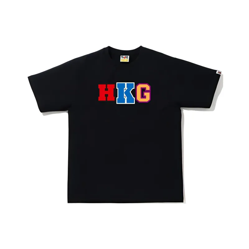 A BATHING APE Shark Series T Shirts Unisex Black-1