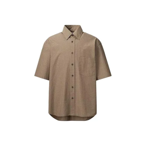 UNIQLO addition shirt Men's Chestnut Shell Brown