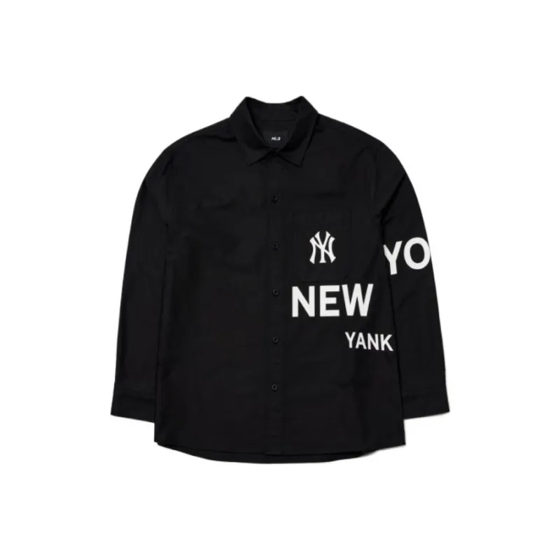 MLB Base Logo Shirts Unisex Black-0