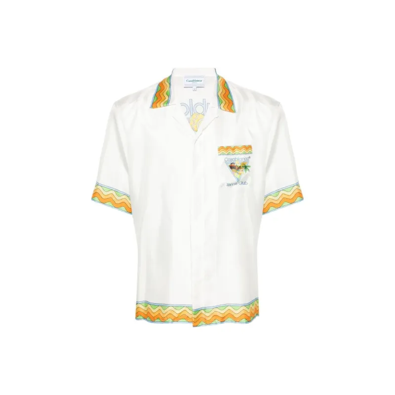 CASABLANCA Afro Cubism Tennis Club Shirt-0