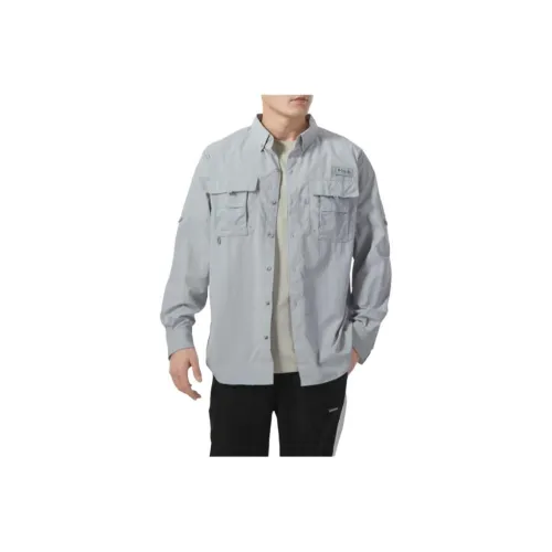 Columbia Shirts Men Gray