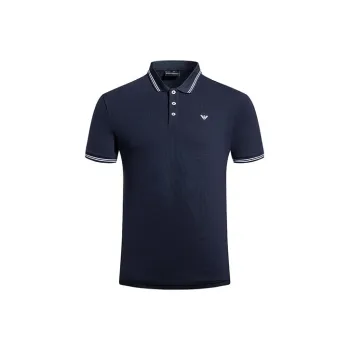 EMPORIO ARMANI Polo Shirts Men Navy Blue
