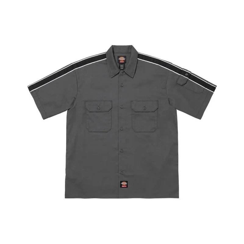 Supreme Dickies Stripe S/S Work Shirt-0