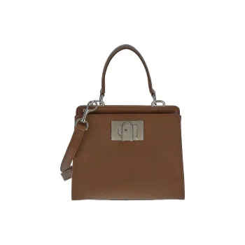 Furla 1927 Collection Leather Shoulder Bag, Crossbody Bag, Handbag Regular Women's Brown