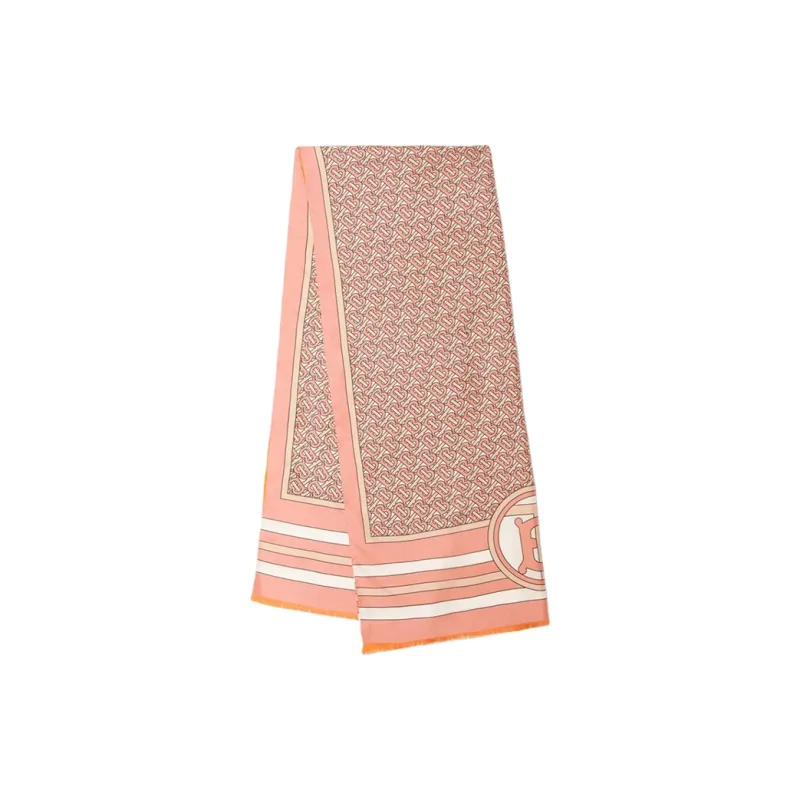 Burberry Silk Scarves Unisex Pink-0